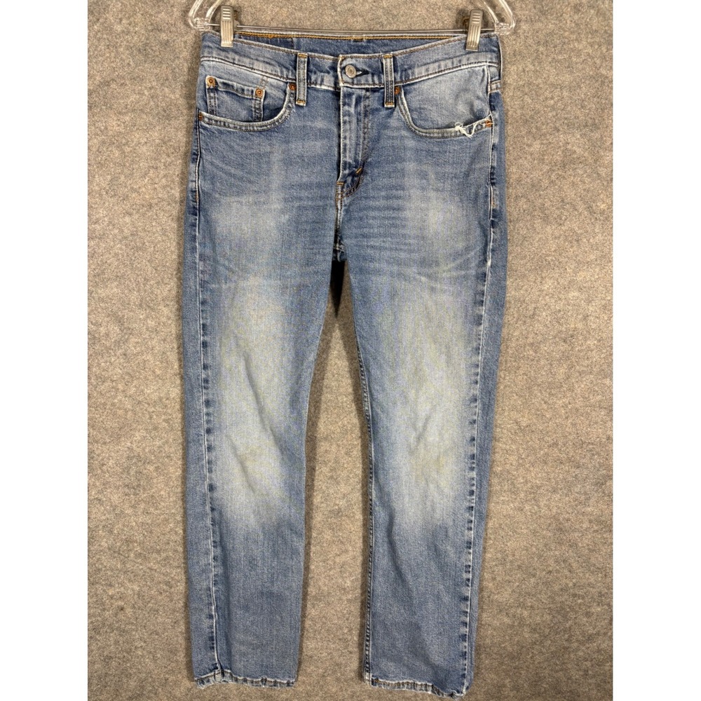 Levi Strauss Co 514 Mens Jeans 29x30 Slim Straight Blue Wash‎ Denim Casual
